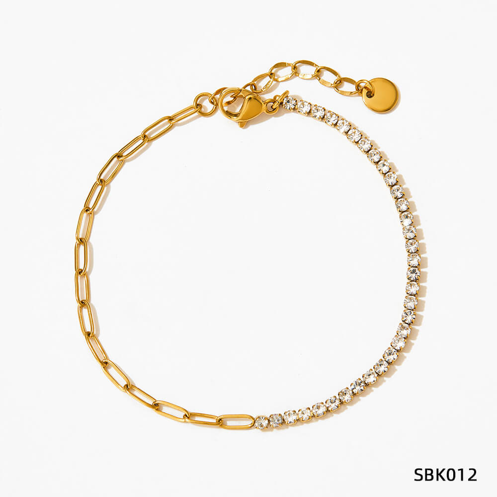 CELESTIAL GRID · STAINLESS STEEL ZIRCON BRACELET SERIES