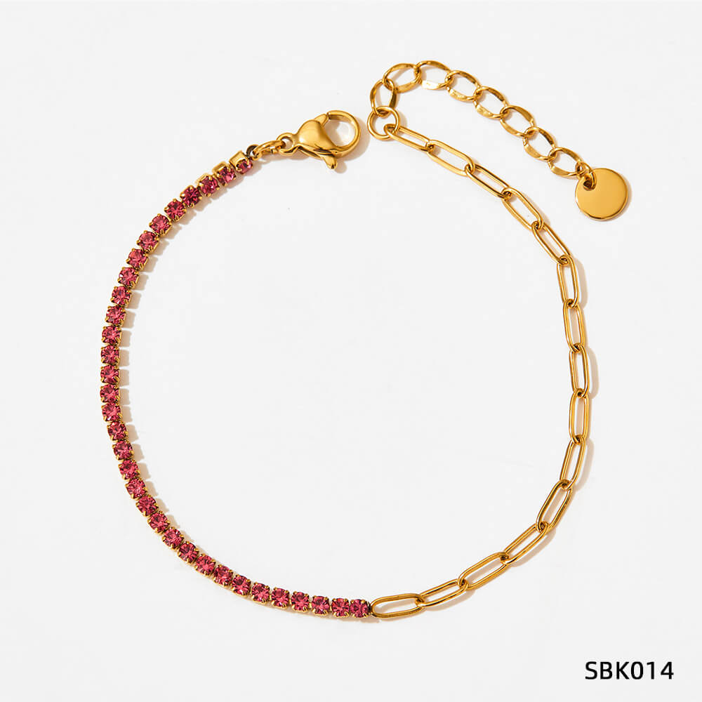 CELESTIAL GRID · STAINLESS STEEL ZIRCON BRACELET SERIES
