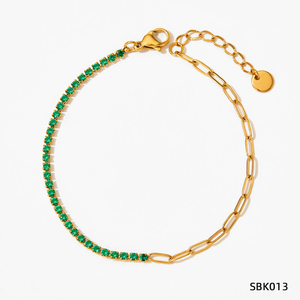 CELESTIAL GRID · STAINLESS STEEL ZIRCON BRACELET SERIES