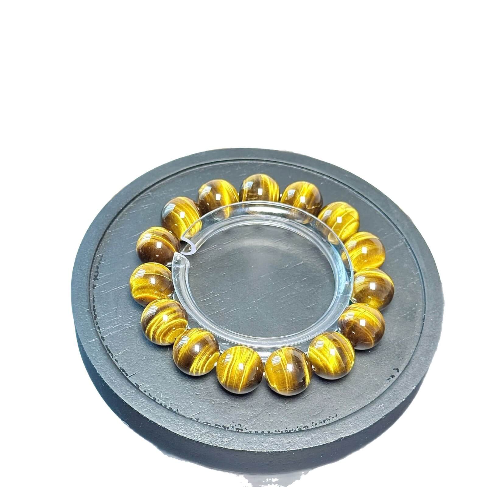 LUCKY EYE · NATURAL GOLDEN TIGER EYE BRACELET