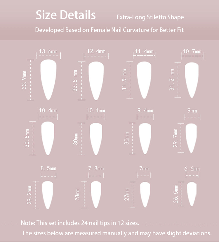 TIGER BLOOM ALMOND PRESS-ON NAIL SET